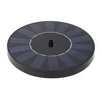 Fdit Bomba de Fuente de Agua Solar 7V 1,5W Arranque Automático para Piscina de Baño de Pájaros de Jardín con Flujo de 200L/H Elevación de 110cm 3 Cabezales de Pulverización Material ABS