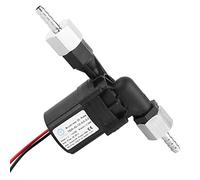 Fdit Bomba sin Escobillas para Circulación de Cerveza NPT1/2", Bomba de Motor sin Escobillas con Cabezal de 18 W y 5 M con Conector de Acero Inoxidable 304 (Cable de alimentación rojo y negro doble