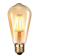 Fdit Bombilla LED de Filamento Vintage E27, 4 W, 2700 K, Blanco Cálido, 400 Lm, CA 220-240 V, Bombilla Decorativa Antigua con Protección contra Sobrecarga para Iluminación Interior (Colores variados)