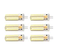 Fdit Bombilla LED G4, 7 W, 700 Lm, Iluminación de 360 grados con 72 Piezas 2835 SMD, sin Parpadeo, sin Deslumbramiento para Luz de Techo, Lámpara de Pared, Lámpara de Araña, Yate RV (luz blanca)