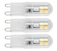 Fdit Bombilla LED G9 1.4W 16 LED Regulable 200LM Luz Cálida, 50000H para Sustitución de Lámpara de Araña, Ventilador de Techo, Pared, con Disipación de Calor de 360 Grados de Material