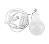 Fdit Bombilla LED, Lámpara de Emergencia Recargable por USB, Luz de Gancho Portátil de 5V con 3 Modos de Color para Acampar, Senderismo, Lectura en Casa (10W)