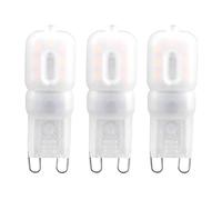 Fdit Bombillas LED G9 1.5W 14LED Blanco Cálido 230V Regulables 200LM 50000H Sin Parpadeo Sin Zumbido Sin Deslumbramiento para Lámpara de Araña Ventilador de Techo Lámpara de Armario