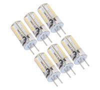 Fdit Bombillas LED GY6.35, 5 W AC12 V DC12 24 V 500 LM 72 Cuentas 3014, Iluminación de 360 grados sin Parpadeo sin Zumbidos, con Diseño de Disipación de Calor 360, para Lámparas de (Blanco cálido)