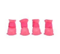 Fdit Botas de Lluvia para Perros, Zapatos de Lluvia para Cachorros Engrosados de TPE Antideslizantes Impermeables con Cierre de Gancho y Bucle para Perros (Tamaño M (5x4cm/2x1,6 Pulgadas))