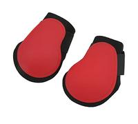 Fdit Botas de Soporte para Caballos con Carcasa de PU, con Cojín Interior Elástico, para Competición de Entrenamiento de Rendimiento Ecuestre (Patas traseras Rojas XL)