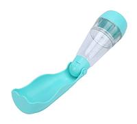 Fdit Botella de Agua Portátil para Perros de 7,9 Pulgadas con Control de un Botón y Diseño Antireflujo para Viajes Al Aire Libre Bebiendo Colección de Caca (Verde Claro)