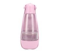 Fdit Botella de Agua Portátil para Perros de 7,9 Pulgadas con Control de un Botón y Diseño Antireflujo para Viajes Al Aire Libre Bebiendo Colección de Caca (Pink)