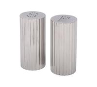 Fdit Botellas de Condimento de Acero Inoxidable, Juego de 2 Piezas de Salero y Azucarero con Tapa Giratoria, Dispensadores de Cocina para Cocinar y Cenar