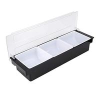 Fdit Box de Obstáculos -Soporte Visual Diseño Visual Manijas Ergonómicas Caja de Especias con Almacenamiento Multifuncional de Tapa Mantenga Alimentos Frescos y Secos Negro 1 Caja de Especias 5