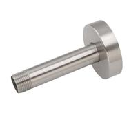 Fdit Brazo de Ducha Tipo Lluvia de Acero Inoxidable Moderno con Brida, Tubo de Extensión de Ducha Estable y Seguro para Baño (Cepillado)