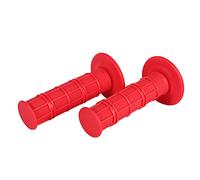 Fdit Brazo de Motocicleta, Salario de Labios de Silicona Suave de 7/8 "de Reemplazo Grande, Controladores Elegantes y Coloridos (Rojo)
