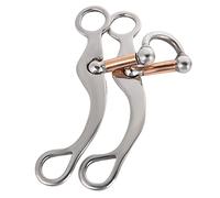 Fdit Broca de Acero Inoxidable con Boquilla de Patinador de Rodillo para 125 Mm de Largo, Ideal para Caballos Jóvenes, Material Anti -Rustico, Ayuda a Mantener la Boca del Caballo Suave, Adecuada