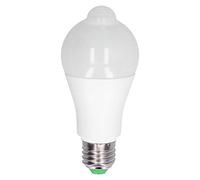 Fdit Bulbo de Inducción LED de 18W con Sensor PIR, Lámpara de Ahorro de Energía para Escalera de Dormitorio de Corredor para Salas de Estar, Bombilla de Inducción Automática (Pure