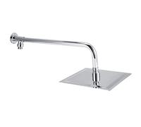 Fdit Cabezal de Ducha Tipo Lluvia de 8 Pulgadas, Cabezal de Ducha Montado en la Pared de Acero Inoxidable con Rosca G1/2 Pulgadas para una Experiencia de Spa de (Juego de boquilla cuadrada de 8