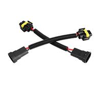 Fdit Cable Efectivo del Adaptador del Faro para Bombillas H11 Fácil, Negro, 2pcs