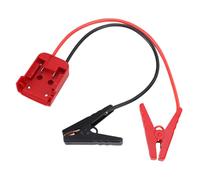 Fdit Cable Puente para Batería de Coche con Adaptador Resistente para Emergencias Automotrices, Diseño Ligero de Núcleo de Cobre Puro, 1 Unidad (0,5 m/1,6 pies)