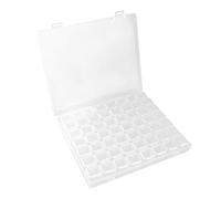 Fdit Caja de Almacenamiento de Accesorios de Arte de Uñas Organizador de Piel de Plástico Ajustable para Pastillas de Fabricación de Contenedores de Arte de Uñas Transparentes para Mujeres y Niñas