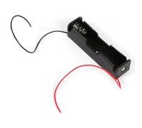 Fdit Caja de Almacenamiento de Batería Portátil, Diseño de Clamp/Holder, Caja de Batería Compacta de 3,7 V para Baterías, 5 Piezas, Negro, 2,99x0,83x0,79 Pulgadas, Uso en el Hogar o la Oficina