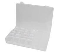 Fdit Caja de Almacenamiento de Hilo de Bordar con 200 Bobinas, Contenedor de Hilo de 36 Compartimentos con Bobinadoras y Pegatinas, Caja de Plástico para Manualidades, Suministros de