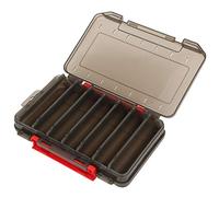 Fdit Caja de Almacenamiento de Señuelos de Pesca Robusta de Doble Cara con Tapa Transparente para un Fácil Acceso para los Entusiastas de la Pesca, Ideal para Guardar Señuelos, Fabricada en PP