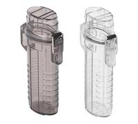 Fdit Caja de Almacenamiento Hermética de 2 Piezas, Contenedor de Bolsillo con Sello Hermético para Llaves, Joyas, Caja Portátil para Exteriores con Cordón para Senderismo, Camping, (en blanco y negro)