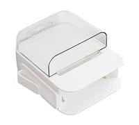 Fdit Caja de Almacenamiento Multifuncional para Montaje en Pared, Organizador de Gancho Desmontable Transparente para Teclas de Teléfono con Control Remoto, con Partición Extraíble para (S)