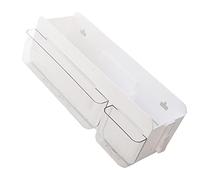 Fdit Caja de Almacenamiento Multifuncional para Montaje en Pared, Organizador de Gancho Desmontable Transparente para Teclas de Teléfono con Control Remoto, con Partición Extraíble para (L)