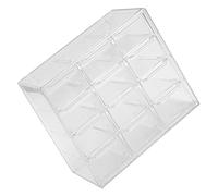Fdit Caja de Almacenamiento Transparente con Múltiples Compartimentos para Organizar Cuentas de Joyería y Manualidades DIY (ABS 3)