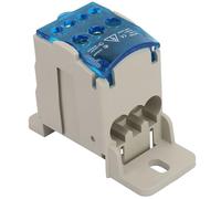 Fdit Caja de Distribución de Bloque Terminal de Riel DIN Flamas Conector Eléctrico Conector de Alambre para Suministro de Alimentación, Resistente a la Corrosión a una Caja de Alimentación