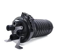 Fdit Caja de Empalme de Fibra óptica Caja Vertical Impermeable para Conexión de Fibra Negra de Grado de Protección IP68 de 24 Núcleos para Gastos Generales y Tuberías (96 núcleos)