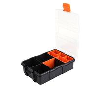 Fdit Caja de Herramientas, Caja Tornillos Organizador Organizador Tornillos Plástica para Piezas de Almacenamiento Caja de Herramientas de Dos Capas para Componentes de Almacenamiento Caja de