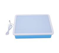 Fdit Caja de Luz LED USB para Trazar Arte Almohadilla de Dibujo de 40x30 Cm con 10 Niveles de Brillo 3 Modos de Color Mesa de Luz Ajustable para Pintura con Plantilla de Bocetos (BLUE)