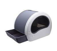 Fdit Caja de para Gatos, Caja de Grande Cerrada con Bandeja de Cajón para Gatos Grandes, Material PP de Doble Entrada con Lados Altos con Pala y Bolsa Desodorizante