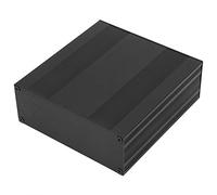 Fdit Caja Dividida de Aluminio para Bricolaje, Carcasa Electrónica Duradera para Proyectos de Placa de Circuito Impreso, Caja de Aluminio Negro con Trefilado, Disipación de Calor, para Entusiastas del