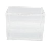 Fdit Caja Expositora Apilable con Puerta Magnética, de Apilamiento Estable para Figuras en Miniatura Que Ofrece Múltiples Aplicaciones, Pet Transparente, Práctico para Puestos de Mercado, 8 Piezas