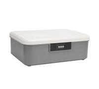 Fdit Caja Organizadora de Documentos con Cerradura de Combinación Caja de Almacenamiento de Archivos de Capacidad de 16 L para Organización de la Oficina en el Hogar, Contenedor de Almacenamiento de