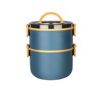 Fdit Caja Portátil, Fiambrera de Diseño Elegante para Viajes de Oficina Escolar, Niveles Múltiples, Grande, 1600ml (#4)