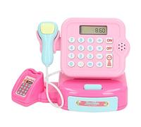 Fdit Caja Registradora de Juguete, Aprendizaje Interactivo, Tienda Electrónica Infantil, Juguete de Juego de Roles para Niños, Material y Diseño Seguros, de Cumpleaños Ideal para Edades de 3 Años