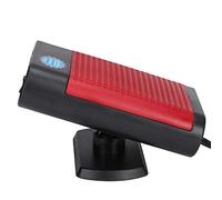 Fdit Calefactor y Desempañador para Coche de 12 V y 150 W, de Calentamiento Rápido, con Base Giratoria de 360 grados Protección contra Sobrecalentamiento, para Purificación del (negro rojo)