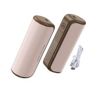 Fdit Calentador de Manos Eléctrico, Calentador Magnético Portátil 2 en 1 con 3 Niveles Ajustables para Raynauds Camping Golfs Navidad Al Aire Libre (Pink)