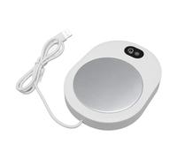 Fdit Calentador de Tazas Inteligente Calentador de Tazas Eléctrico Diseño Elegante y Compacto para Viajes en la Cocina, Calefacción Confiable y Segura