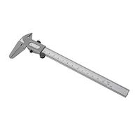 Fdit Calibrador Vernier de Metal, Herramienta de Medición Manual de Alta Precisión para Diámetro Interior y Exterior, Regla Micrométrica Duradera y Precisa para Ingenieros Artesanos (6INCH)