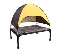 Fdit Cama Elevada para Perros Al Aire Libre con Dosel, Tienda de Campaña para Perros Elevada con Sombrilla a Prueba de Agua para Actividades Al Aire Libre, Césped y Playa
