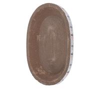 Fdit Cama para Gatos Corrugada, Resistente a los Arañazos, Durabilidad con Diseño Espacioso para Garras, Cuenco para Rascar Gatos (Ovalado 51x36,5cm)