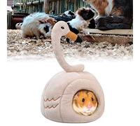 Fdit Cama para Hámster, Nido de Flamenco, Nido Cálido para Dormir de Animales Pequeños, Cueva Cálida de Invierno con Alfombrilla Extraíble para Hámsteres, Ratones, Jerbos, Mascotas (Colores Variados)