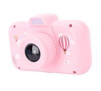 Fdit Cámara Digital de 2.5K para Niños Pequeños, Cámara de Video Portátil de 40MP con Frontal y Trasera Duales, Pantalla IPS de 3.5" (Pink)