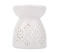 Fdit Candelero de cerámica de la Noche, Estufa del aromaterapia del Incienso de la Vela de la hornilla de la lámpara de la Fragancia(1#)