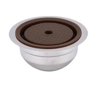 Fdit Cápsula de café Recargable de Acero Inoxidable 304 para Máquina Next con Tapa de Silicona de Calidad Alimentaria, Cuchara y Cepillo (230ml)