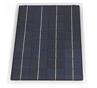 Fdit Cargador Portátil de Batería Solar de 12 V con Protección de Sobrecarga, Controlador MPPT Incorporado, Adecuado para Cortadoras de Césped para Botes de Automóvil (20W)